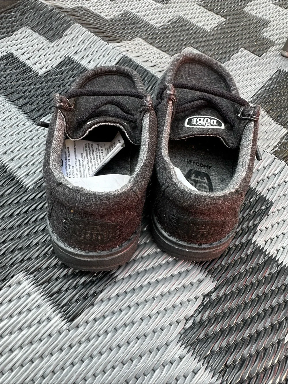 Hey Dude Kids Gray Slip-On Moccasins